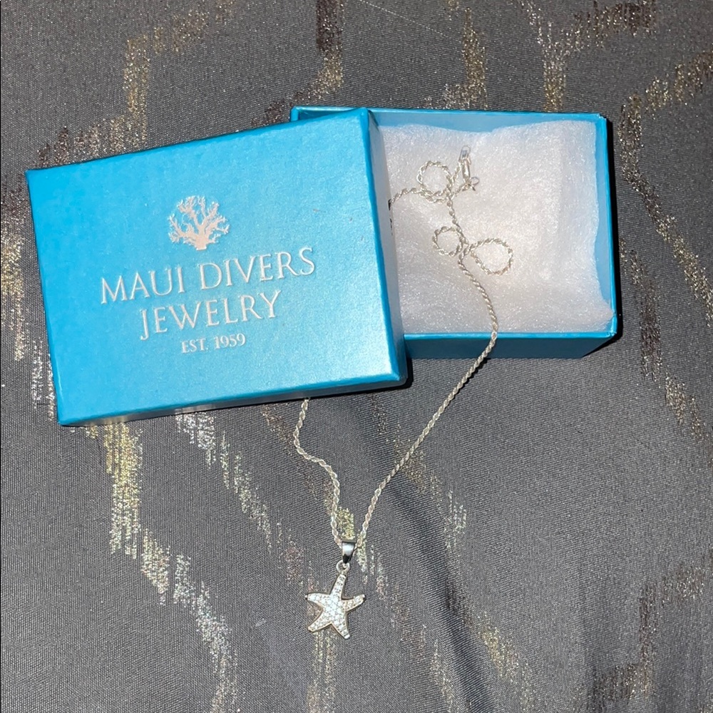 Silver Starfish Necklace